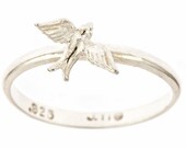 Mini Swallow Sterling Silver Ring