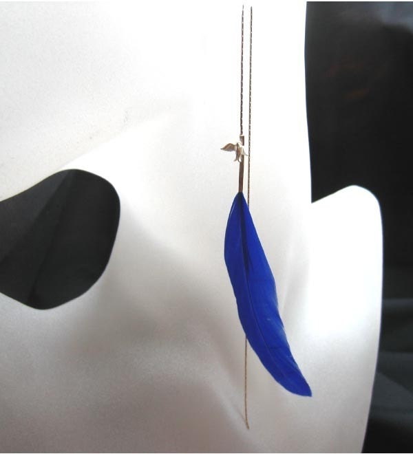Line Of Truth Feather Earrings