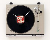 Recycled Technics Turntable Clock
