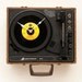 Recycled record player clock