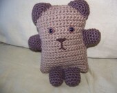 Teddy Bear, crochet with love, stuffed and stitched