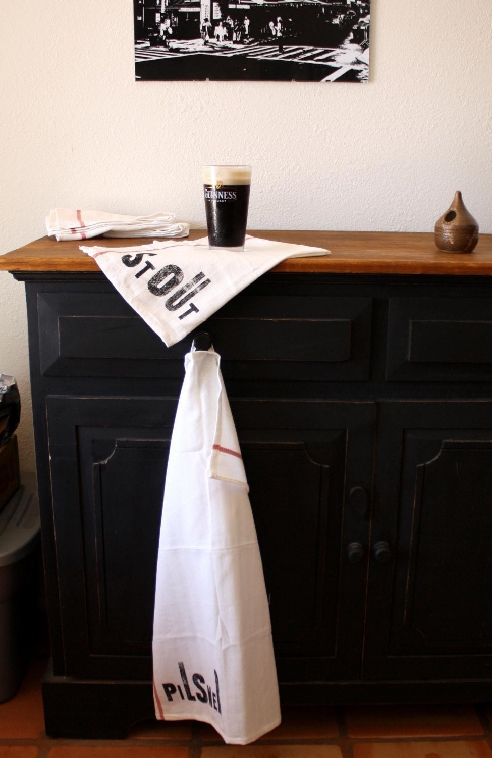 Beer Lovers Towel Set - Set of 4 - Tea Towels - Home Brewing - Gifts for Men - Fathers Day