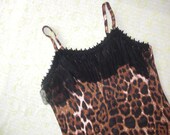 cheetah print ruffle dress