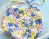 Bib, pastel cotton Boho style