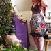 SALE. Skulls, Flowers, Stripes, Dots, Frills, Bustle Looking Patchwork Broken Doll Carnival WRAP AROUND Skirt, crude designs by lana AOA