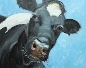 Print Cow 366 20x20 inch Print from oil painting by Roz