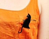 Black Cat Brooch,Halloween Brooch ,Plexiglass Pin,Lasercut Acrylic