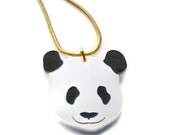 Mini Panda Kawaii Necklace,Plexiglass Jewelry,Lasercut Acrylic,Gifts Under 25