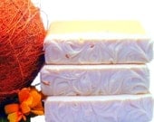 coconut pear handmade cold process olive oil, shea and cocoa butter soap