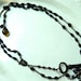Vintage Rosary Button Necklace Key to the Kingdom Recycled Rosary Beads Jewelry