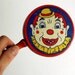 Vintage Noisemaker Kirchhof Tin Clown Toy, LIfe of the Party