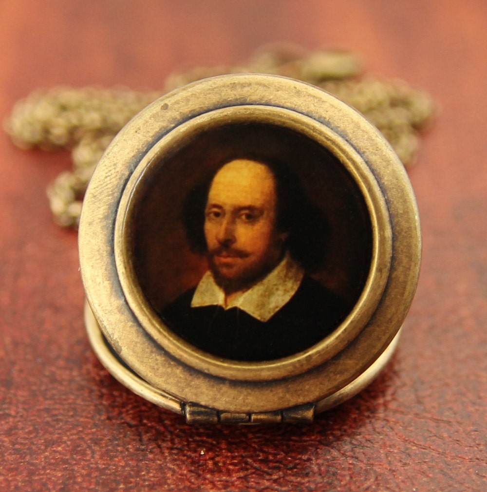 William Shakespeare - Photo Locket Necklace -The Poet's Society Collection