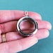 Clear Round Glass Charm Locket - Pieces of You Collection