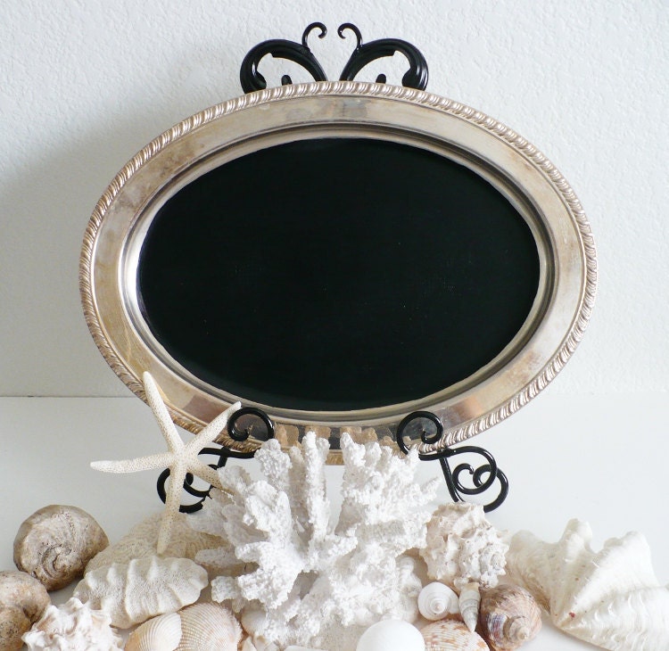 RESERVED: Decorative Chalkboard  AND Easel -Blackboard Memo Bulletin Menu Message Notice Memory Chalk Board