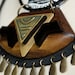 Wood, Ceramic, Brass and Acrylic "Warrior" Necklace