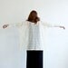Box T - Cream Modern Circles Lace, Natural Cream Viscose Jersey sleeves - One Size