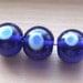Blue Lampwork Glass Magic Eye Bead DIY Jewelry Supplies 12mm 10pc Necklace Bracelet Earrings Anklet Cobalt Craft Hobby DragonflyRidge