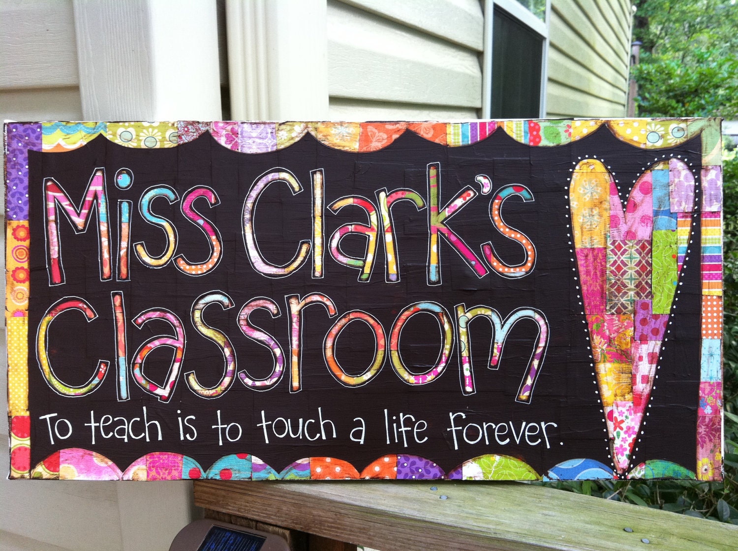 Custom Classroom Sign (12x24 inches)