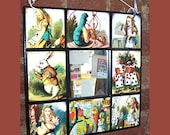 Alice in Wonderland wall mirror retro vintage Victorian fairy tale