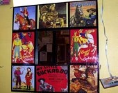 retro cowboy mirror vintage 1950's cowgirl western rockabilly wall mirror