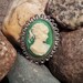 Lady of the Garden Terrace Cameo Brooch