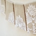Vintage doily bunting
