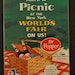 1964 Dr. Pepper Worlds Fair in New York Picnic Poster