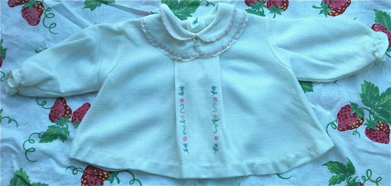 Knit Embroidered Flower Dress 6-9 Months