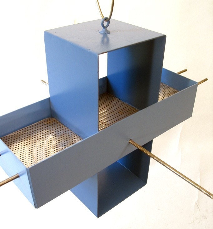 Plus Modern Bird Feeder in Spa Blue and Wildflower Blue
