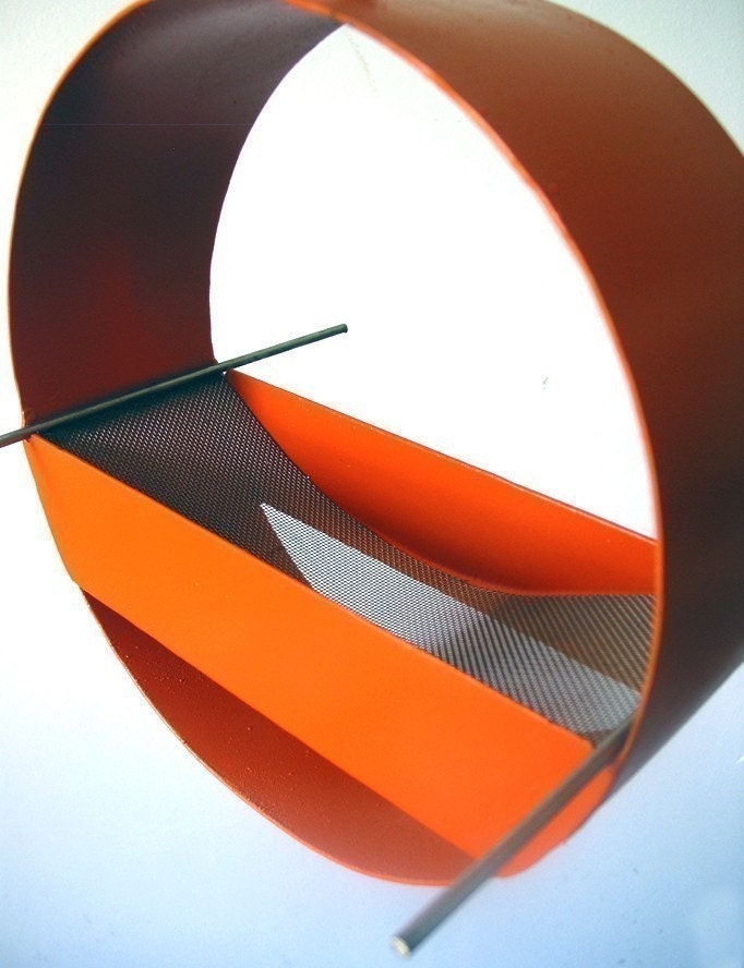 Charm Modern Bird Feeder in Orange