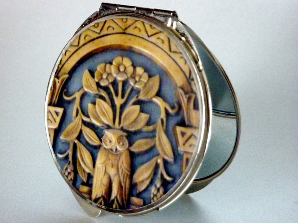 Owl Compact Mirror