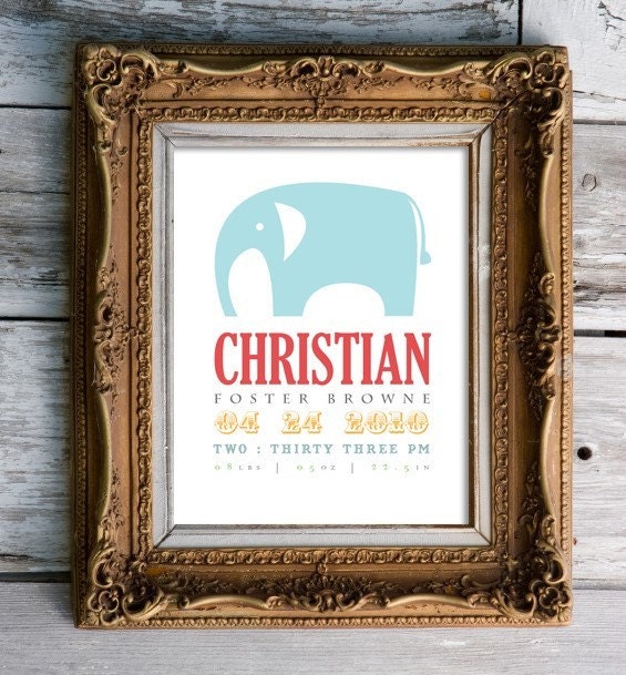 cirque du bebe  - birth announcement