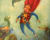1929 Children's Picture Book Plate The King of Clubs
