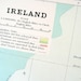 1889 Antique Illustration Map of Ireland