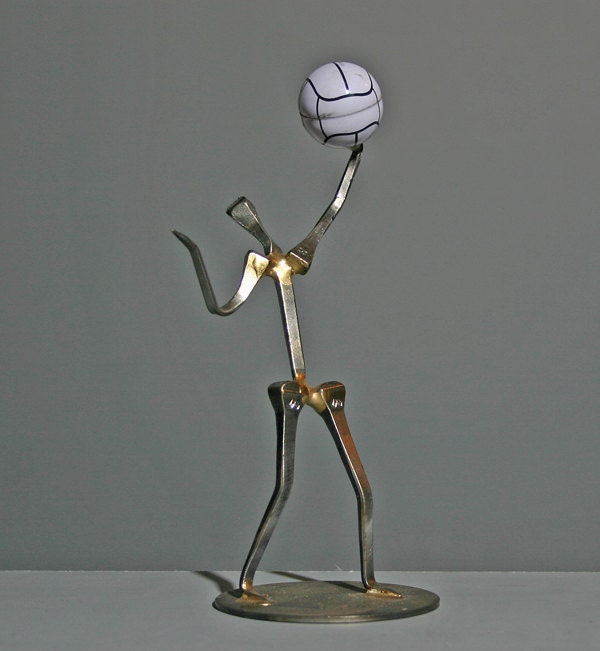 Horseshoe Nail Western Figure Volleyball Player Serving ready to ship now