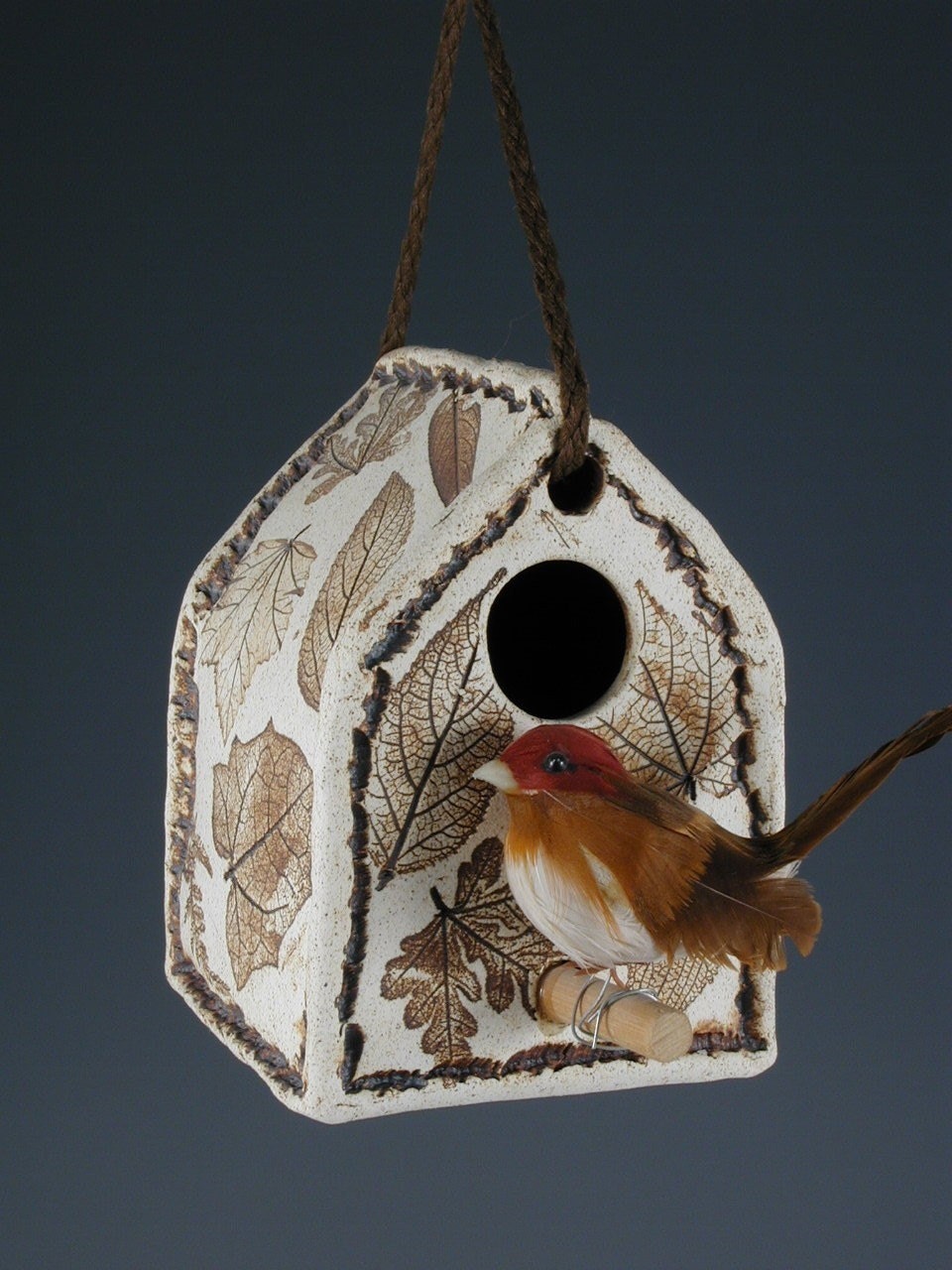 Bird House, brown leaf