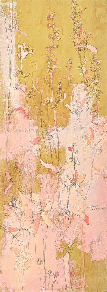 Likin' Loopin' Canvas Print by Jennifer Mercede 36X12