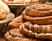 50% OFF SALE- French Kitchen Food Photograph, French Country, Kitchen Decor, Still Life Photography, Cinnamon Bun - 5x5 inch Print -Cassia