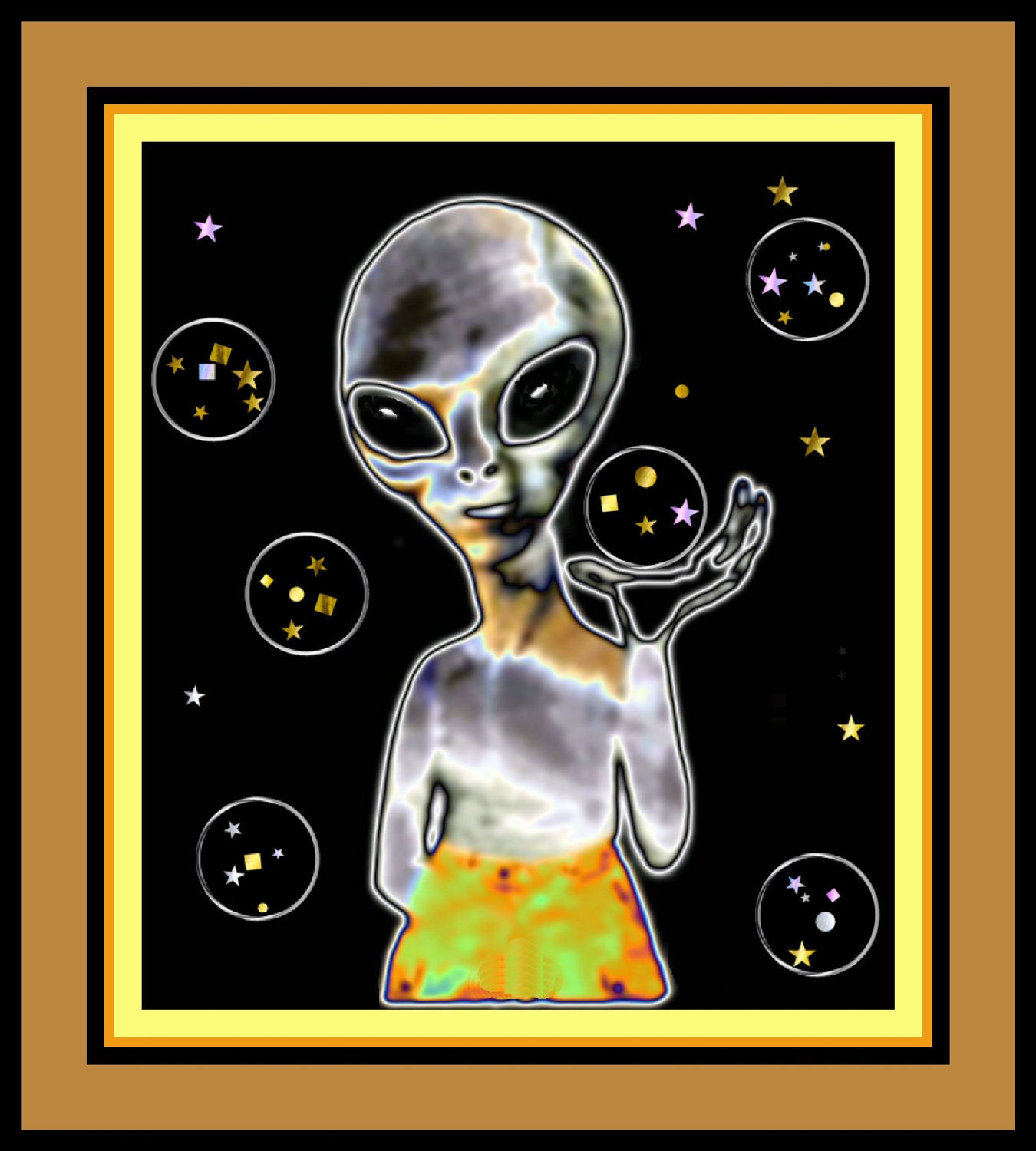 Alien Postcard