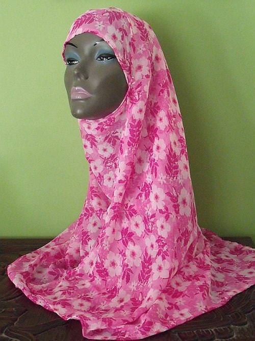Shayla Hijab - Pretty In Pink Floral Scarf