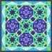 Octagonia paper pieced quilt block pattern INSTANT DOWNLOAD PDF