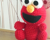 Amigurumi Sesame Street Elmo Red Monster Crochet Pattern