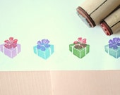 Gift Box Rubber Stamp Set