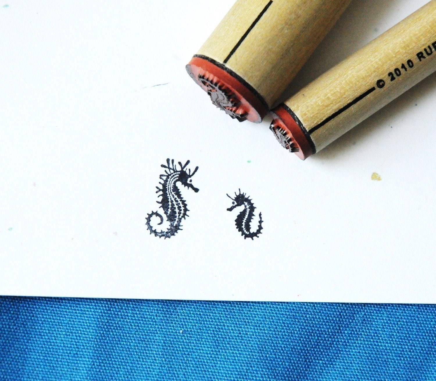 Seahorse Rubber Stamp Set