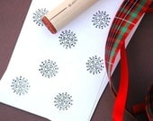 Deco Snowflake Rubber Stamp