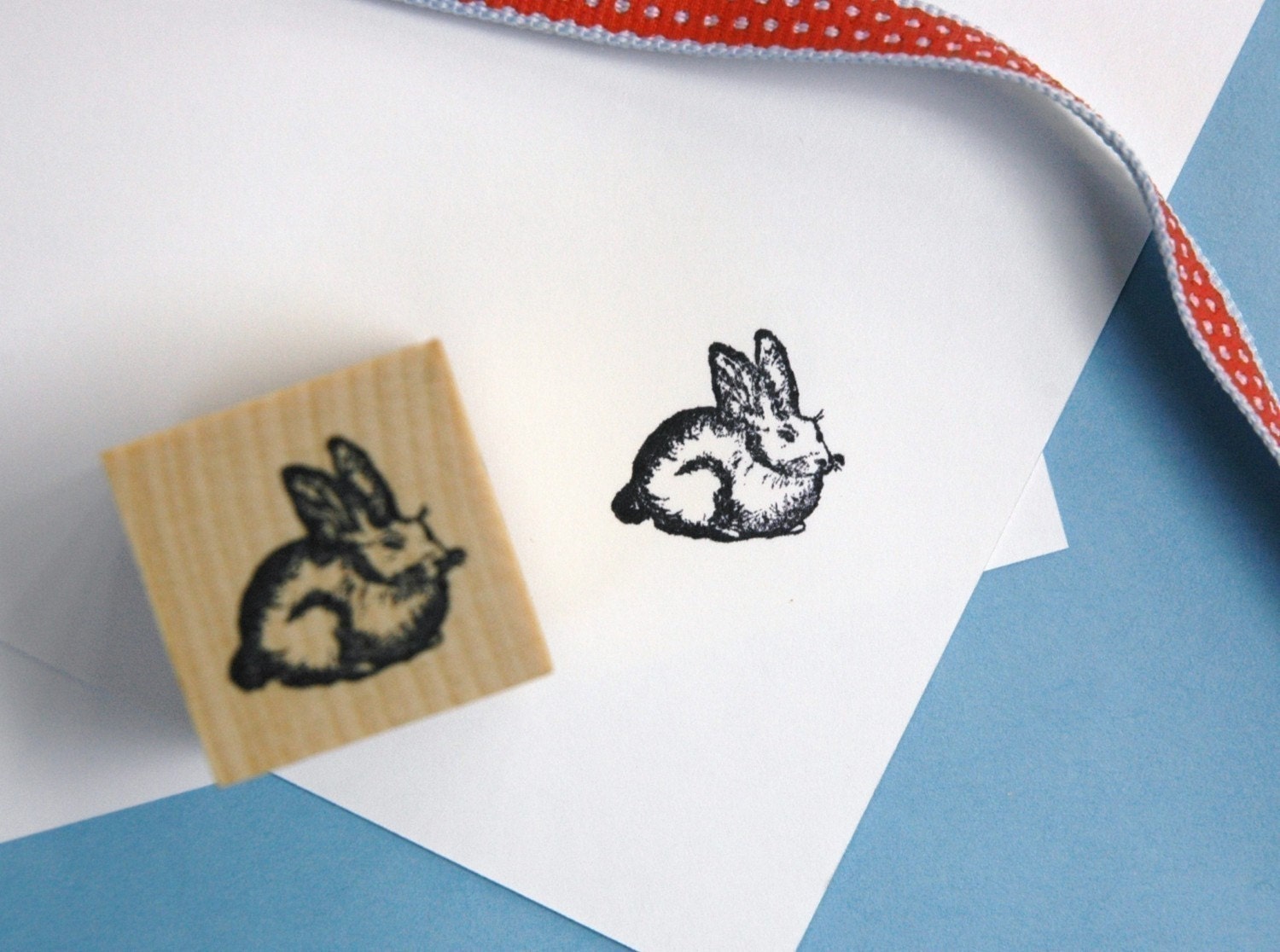 Rabbit Rubber Stamp