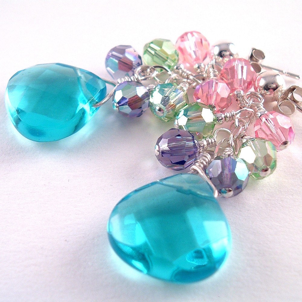 Dreaming of You Cut Glass and Crystal Earrings 