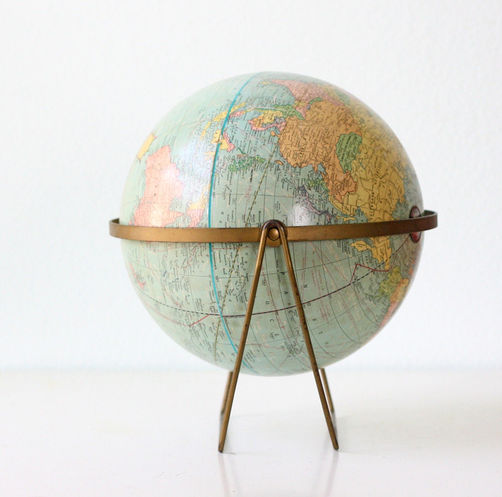 Retro Globe by Scholastic World Globes RESERVED