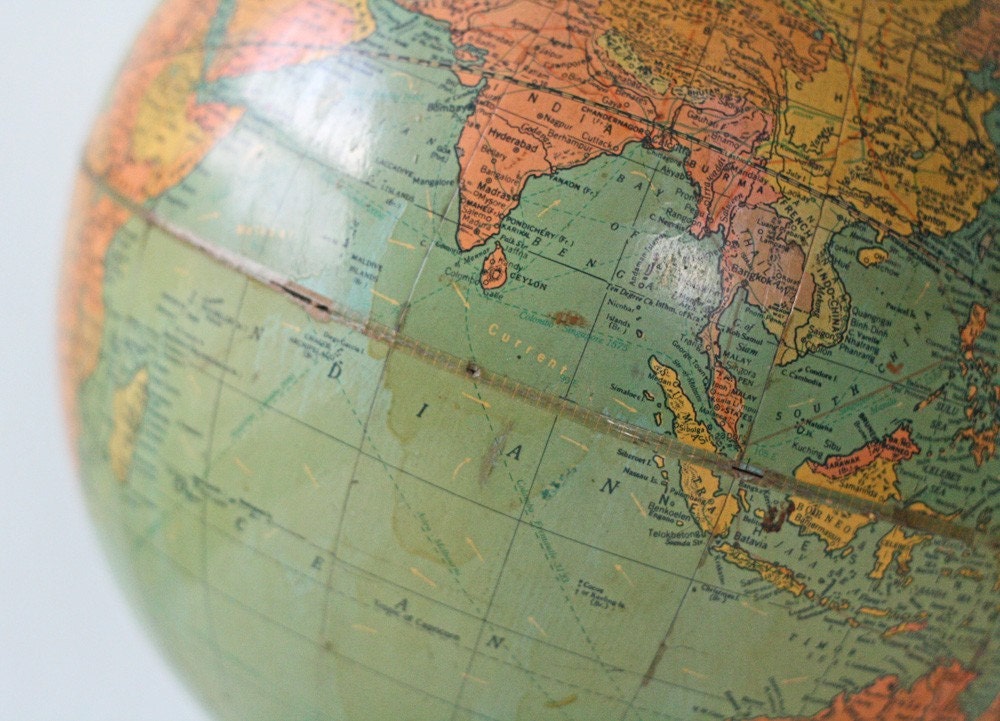 Vintage Pre 1948 Replogle Globe
