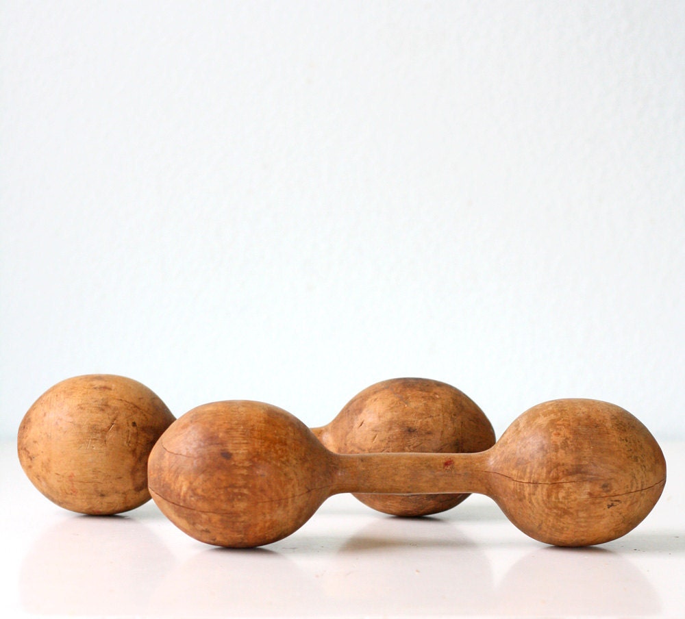 Vintage Wooden Weights